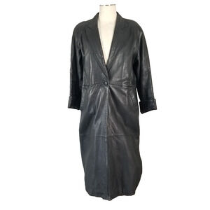 The Limited Leather Trench Coat Women's Medium Maxi full lenght